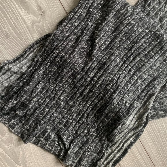 Long Grey merle double slit skirt - Picture 3 of 3